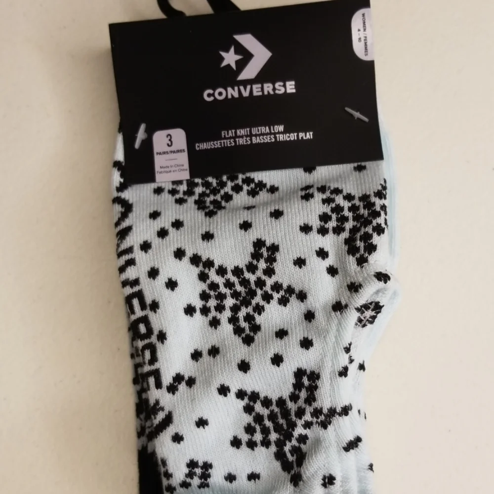 Converse 3Pairs Flat Knit Ultra Low Socks